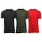 Galaxy By Harvic Crew Neck Men's T-Shirt 3 Pack